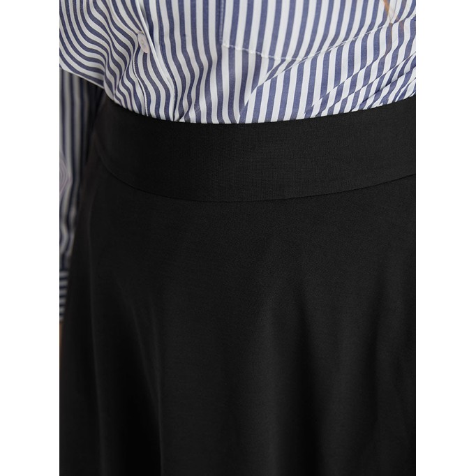 Black elegant umbrella skirt half skirt