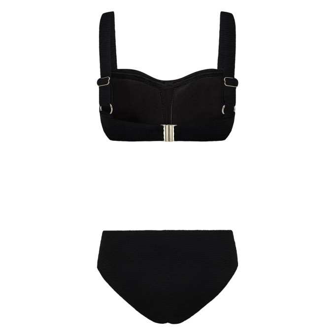 Black ladies sexy bikini set 2 piece set