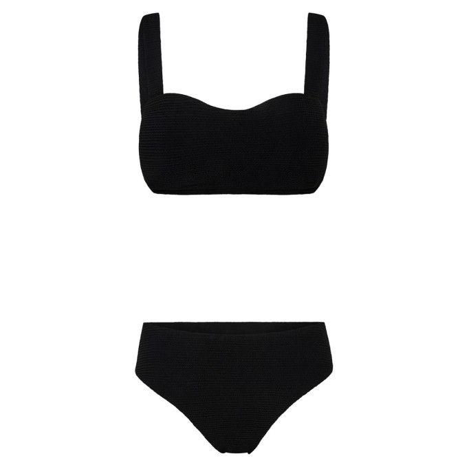 Black ladies sexy bikini set 2 piece set