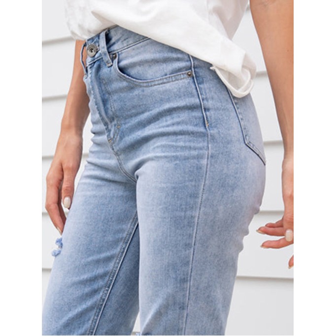 Blue Fashion 9-point Pants