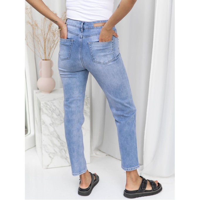 Blue Fashion 9-point Pants