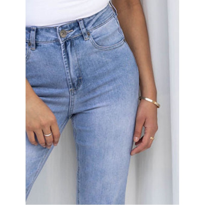 Blue Fashion 9-point Pants