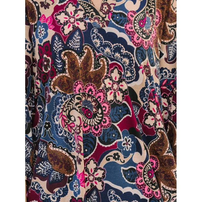 Wine Red Paisley Blouse