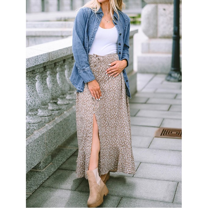 Casual simple versatile denim jacket