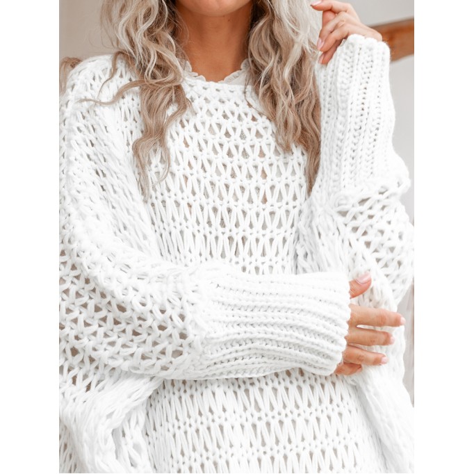 Knit crew neck sweater