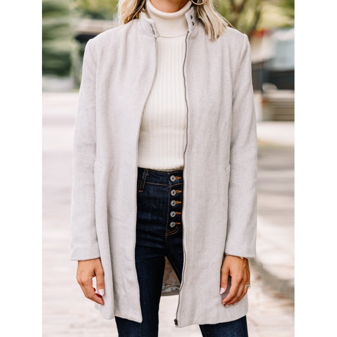 Brown Herringbone Coat