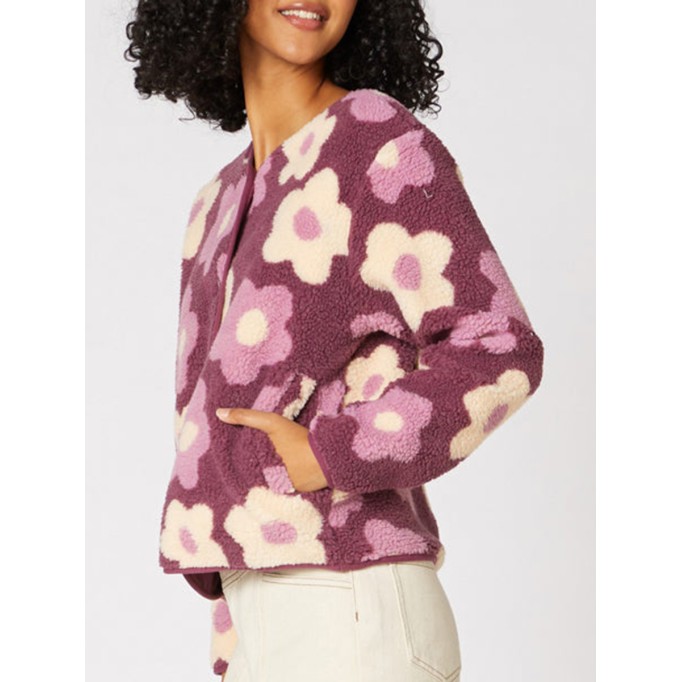 Floral Print Pink Jacket