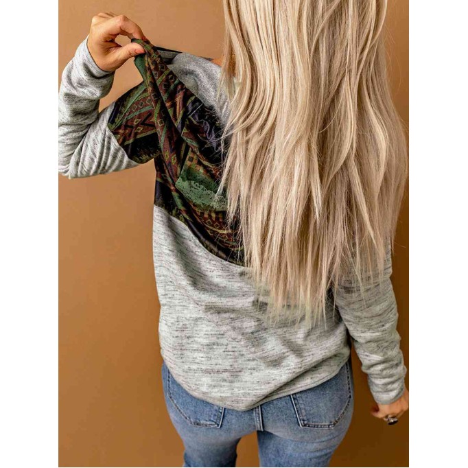 Drawstring Dropped Shoulder Hoodie with Pockets