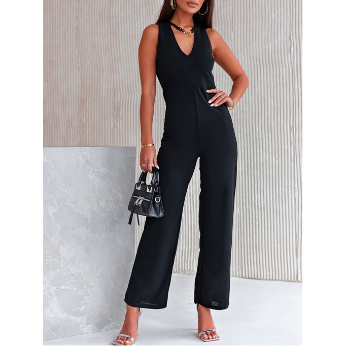 Fashion V-neck casual jumpsuit