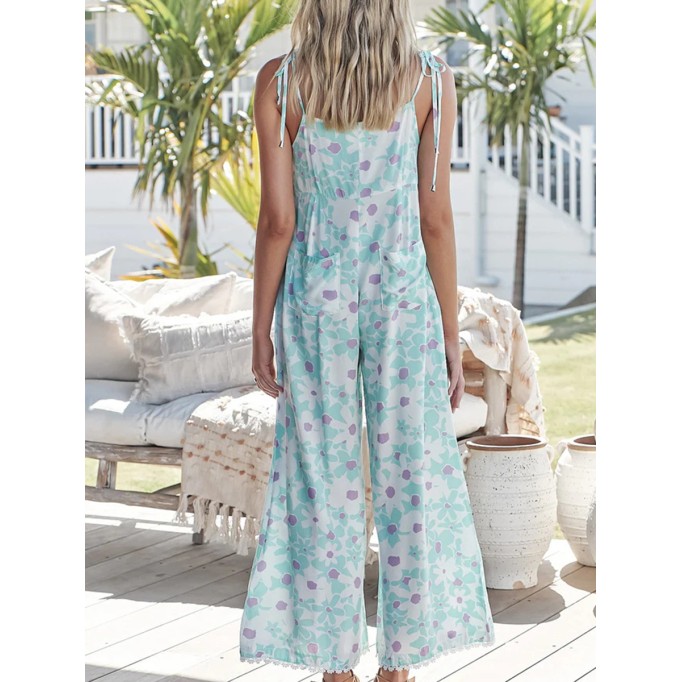 Floral camisole jumpsuit