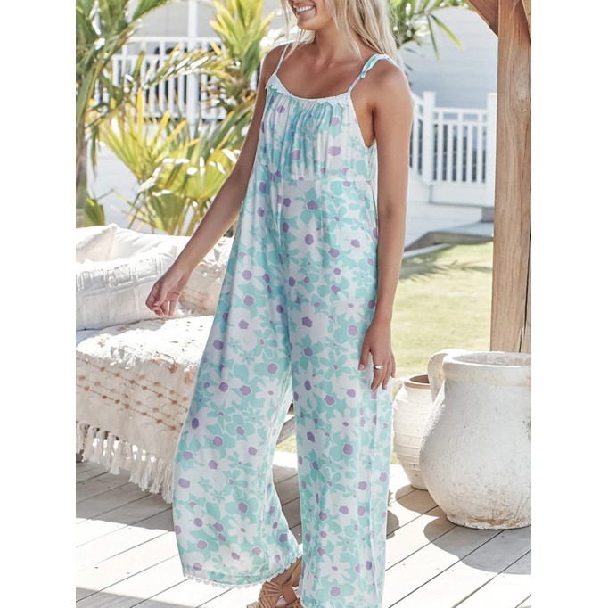 Floral camisole jumpsuit