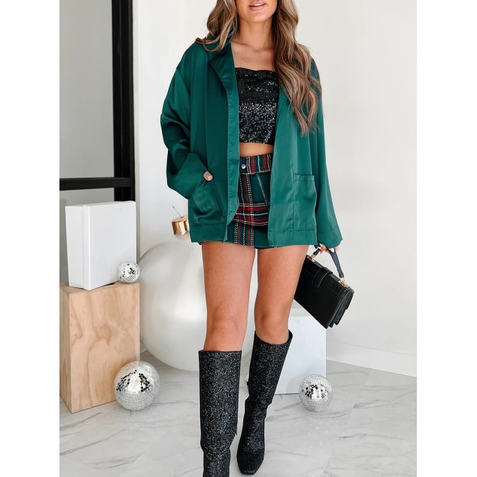 Green suit jacket