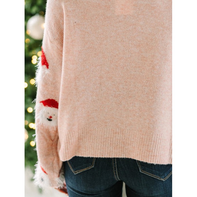 Blush Pink Santa Sweater