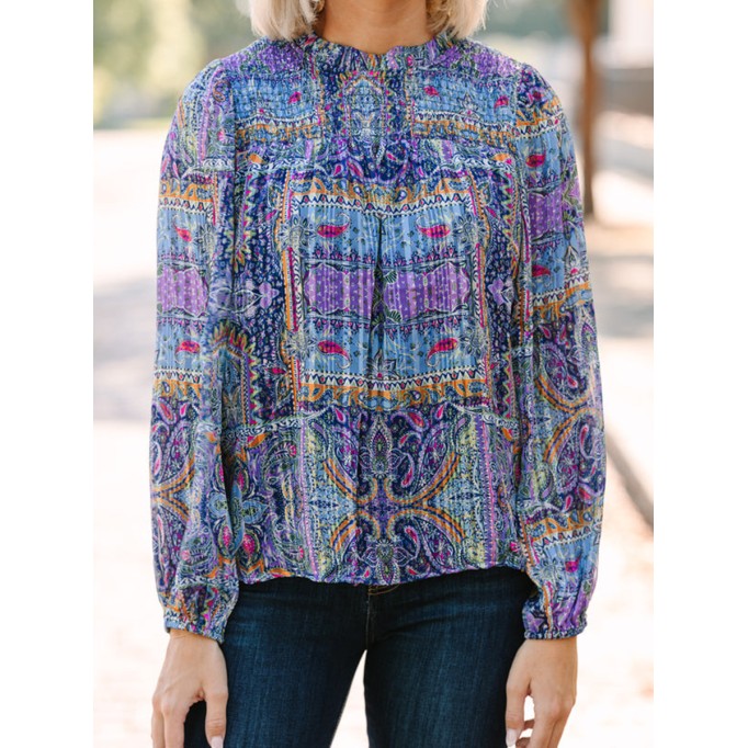 Lavender long sleeve shirt