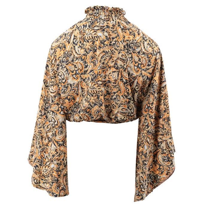 Loose fitting long sleeved top