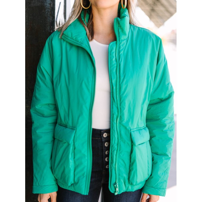 Green Puffer Jacket