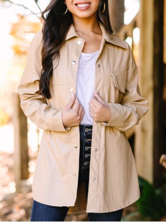 Brown Shacket
