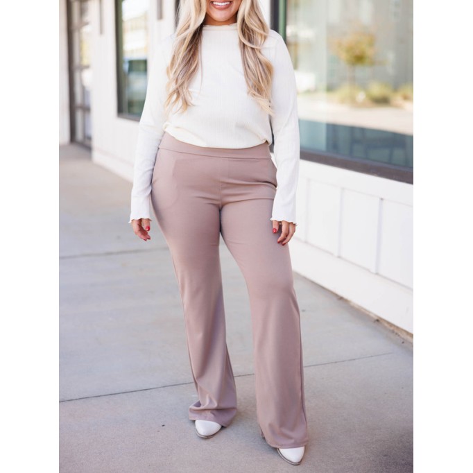 Solid Slim Fit Micro Horn Pants