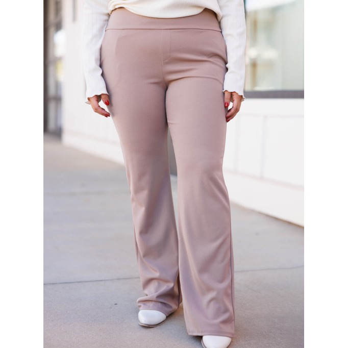 Solid Slim Fit Micro Horn Pants