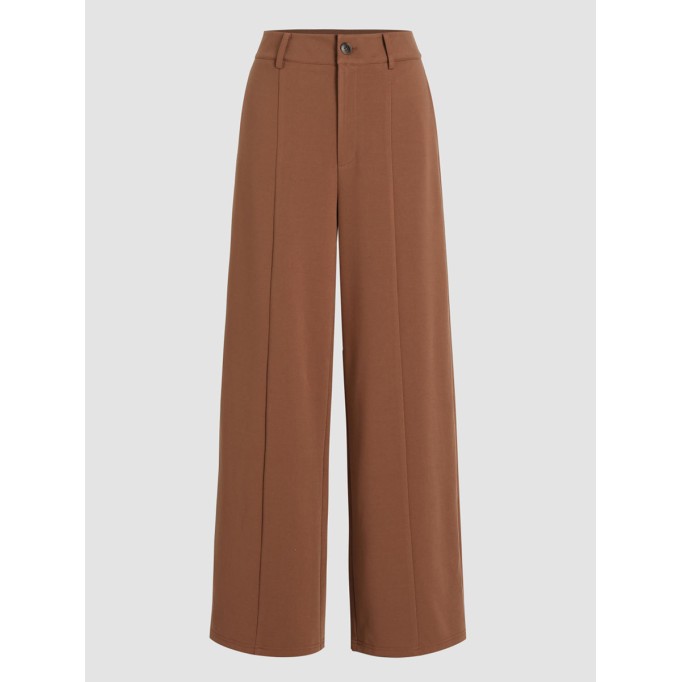 Solid Wide Leg Trousers