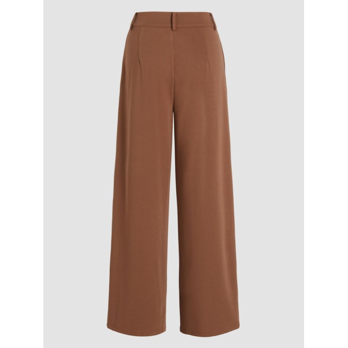 Solid Wide Leg Trousers