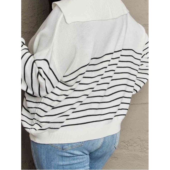 Striped Oversized Knit Top