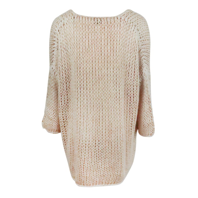 V-neck knitted sweater