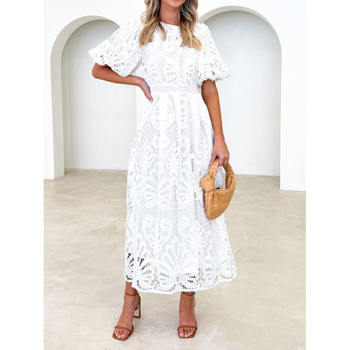 Women Casual Elegant Lace Dress