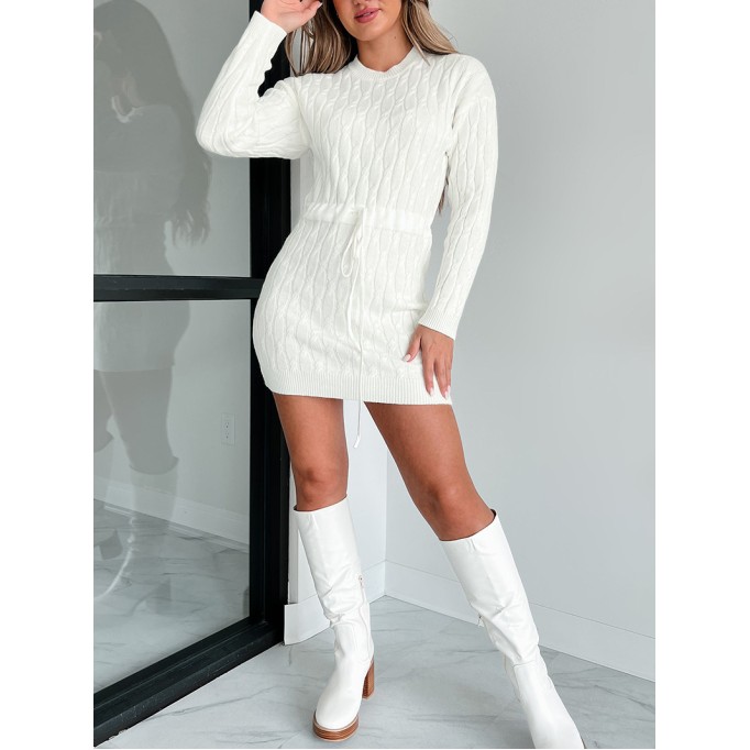 Women Casual Elegant Sweaters Dress
