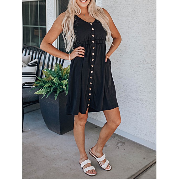 Women Casual Elegant Tank Top Dress
