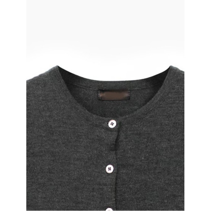 Women's black woven wool sweater