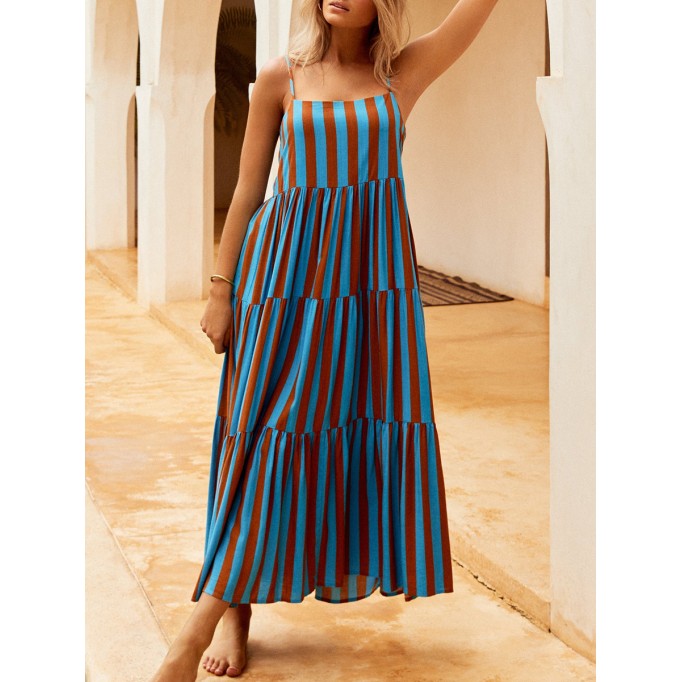 Women's blue holiday dress