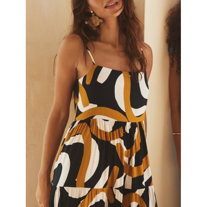 Women's blue holiday dress