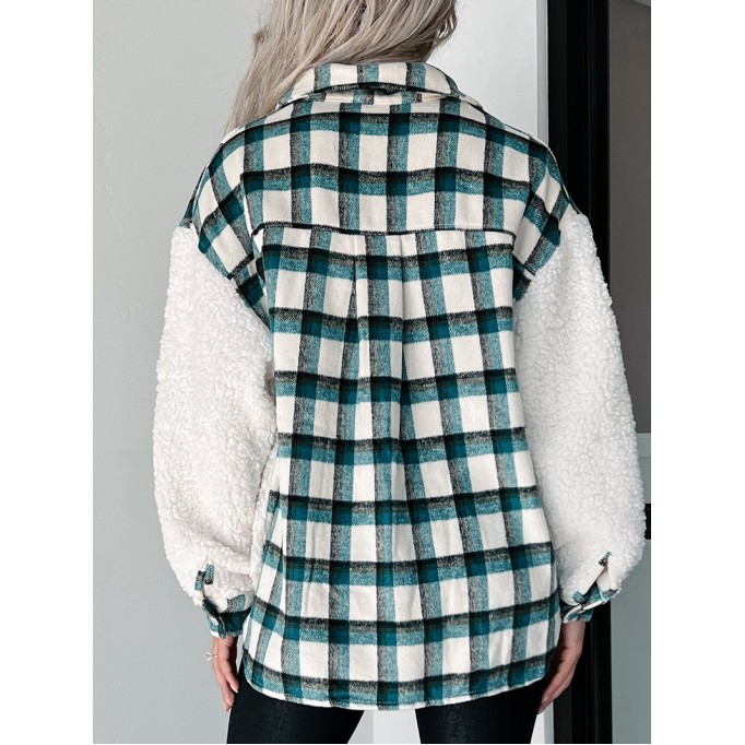 Women's Casual Elegant Plaid Jacket Coat