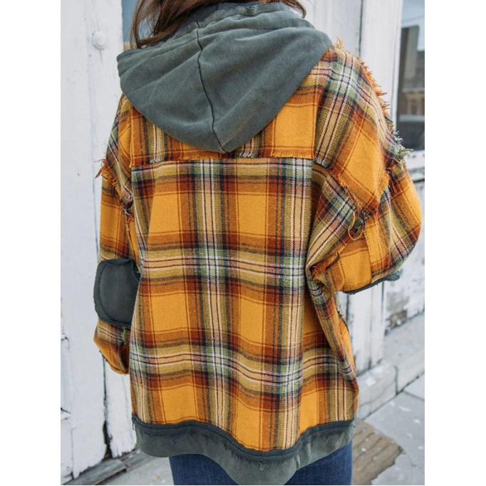 Women's Casual Elegant Plaid Jacket Coat