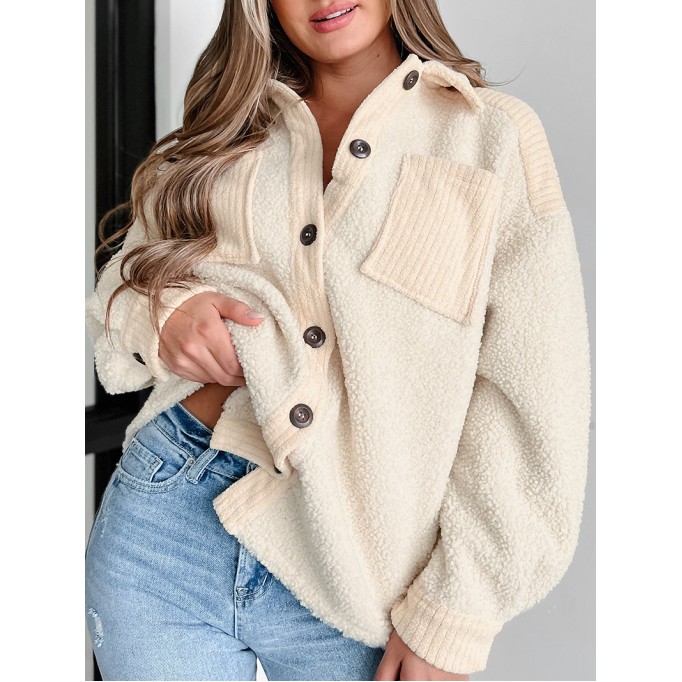 Women's Casual Elegant Plush Jacket Coat