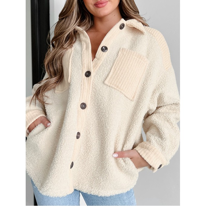Women's Casual Elegant Plush Jacket Coat