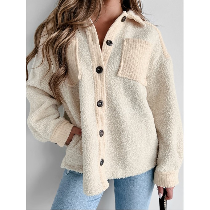 Women's Casual Elegant Plush Jacket Coat