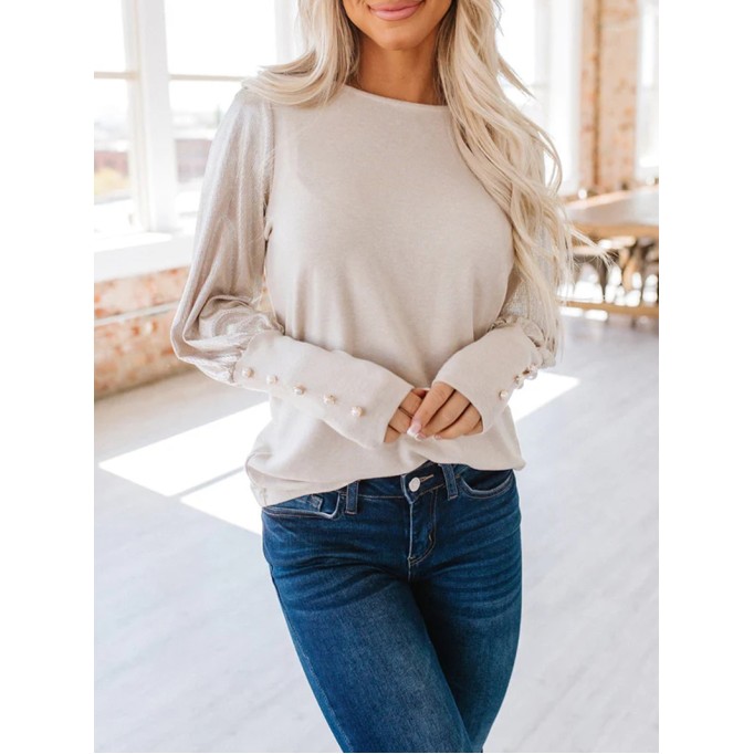 Women's Casual Elegant Top Long Sleeves T-Shirts