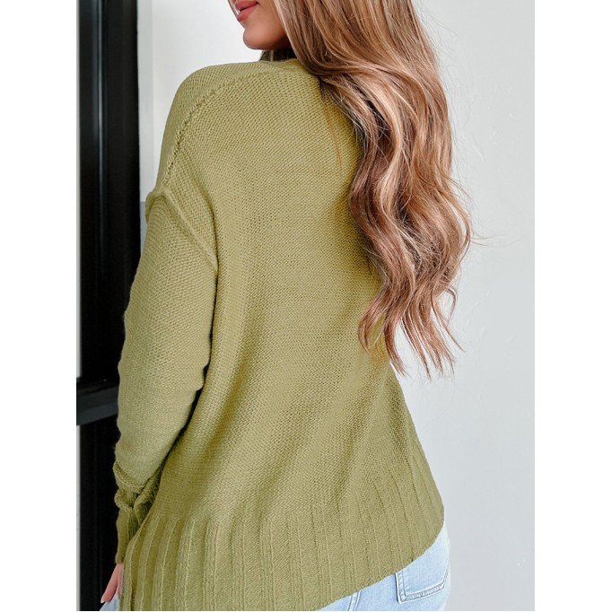 Women's Casual Knitted Sweater Top Coat