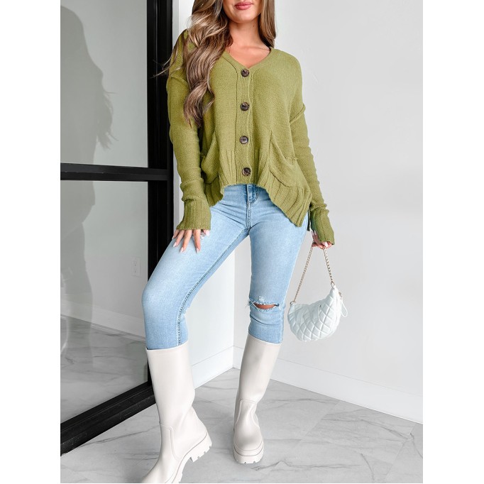 Women's Casual Knitted Sweater Top Coat