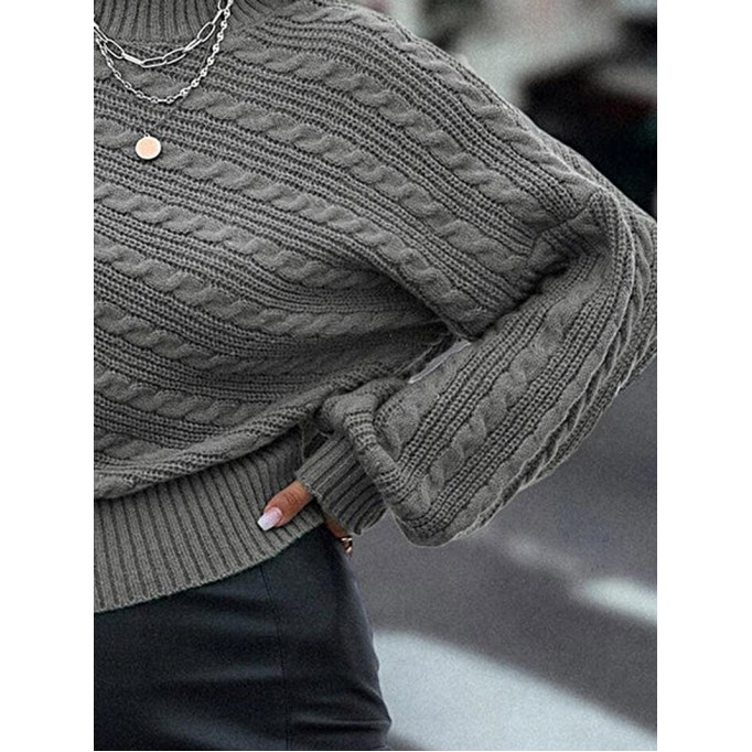 Women's Casual Knitted Sweater Top Coat