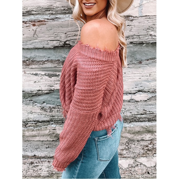 Women's Casual Knitted Sweater Top Coat