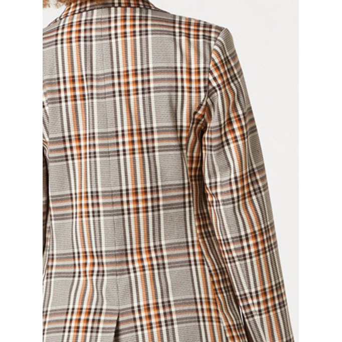 Women's casual plaid blazer