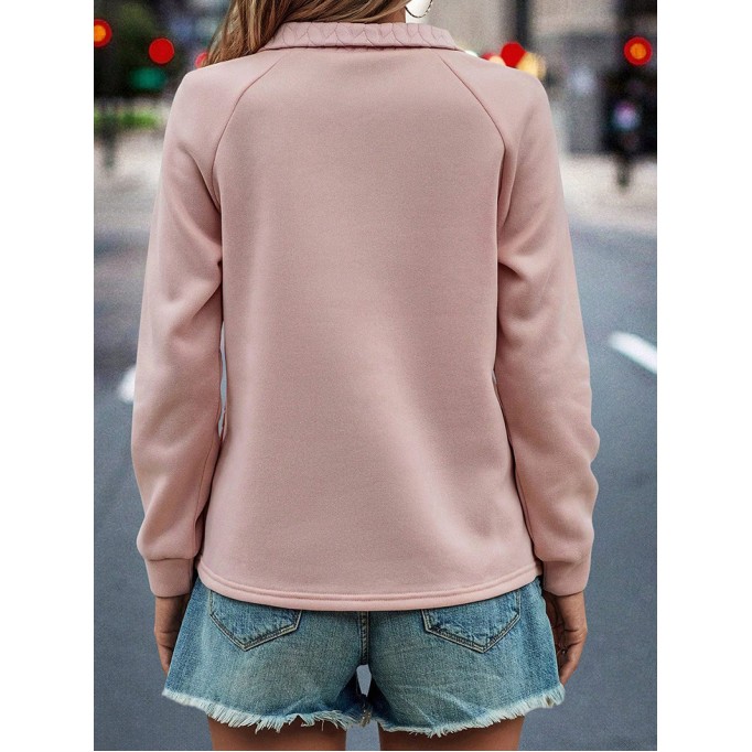 Women's Elegant Casual Long Sleeve Knitted Tops Sweatshirts