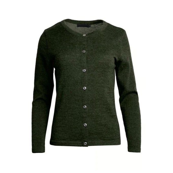 Women's green knitted sweater