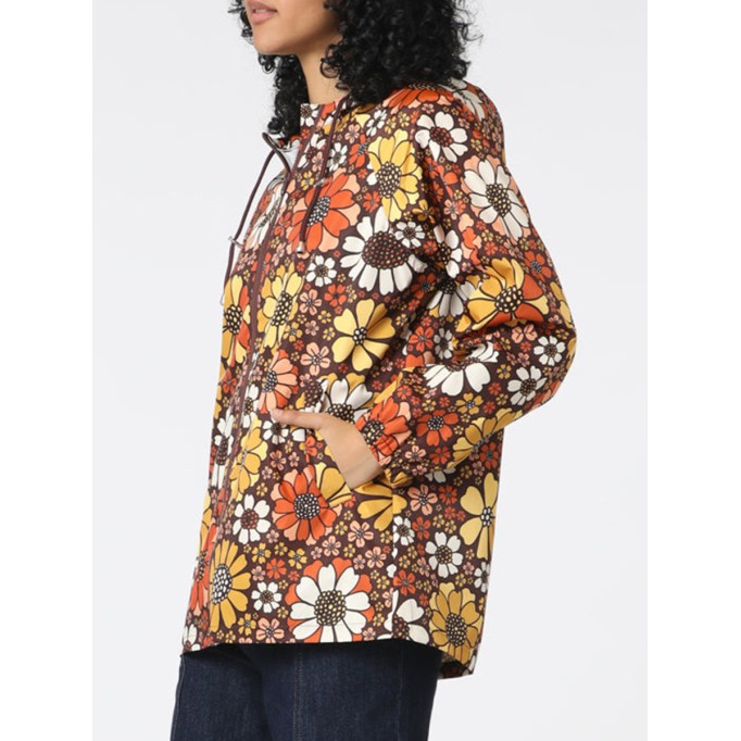Women's Hooded Marigold Raincoat
