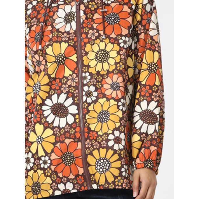 Women's Hooded Marigold Raincoat