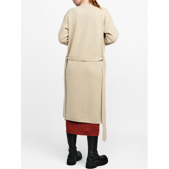 Women's khaki elegant knitted sweater