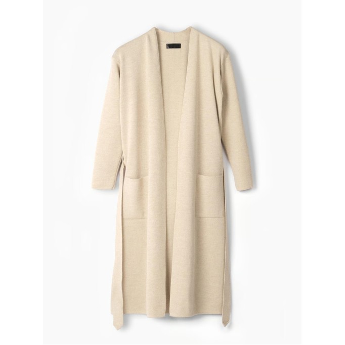 Women's khaki elegant knitted sweater